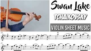 Free Sheet || Swan Lake - Tchaikovsky || Violin Sheet Music