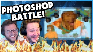 Competitive Photoshop Battle! One-on-One | Save Data Team