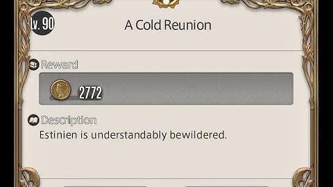 [PC] FFXIV 6.3 - MSQ2 - A Cold Reunion