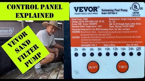 VEVOR SAND FILTER POOL PUMP Model: HCP750A-D CONTROL PANEL EXPLAINED / REVIEW UPDATE