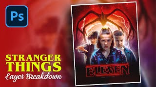 Stranger Things Poster in Photoshop | Layer Breakdown