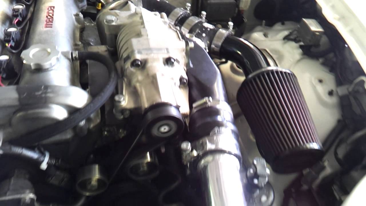 single throttle mx5 supercharged arans m45 inlet. YouTube