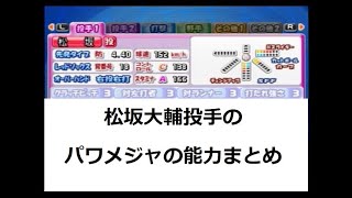 【パワメジャ】松坂大輔選手の能力まとめ