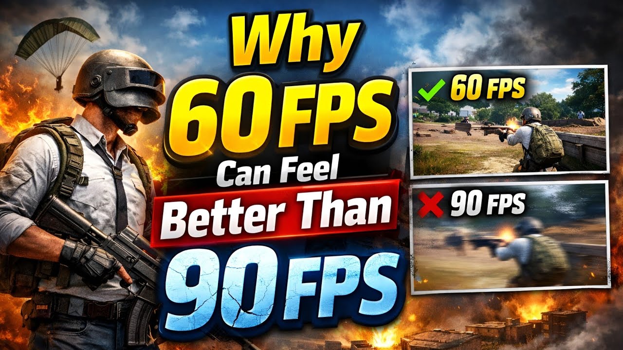 Why 60 Fps Can Feel Better Than 90 Fps 😫 Don't missed Any Part ️‍🔥#bgmi ...