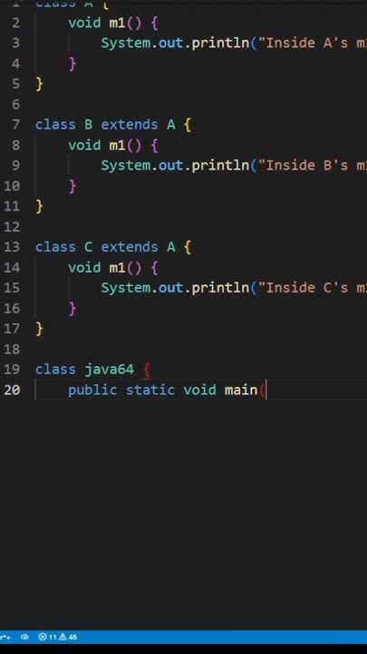 DAY 64 || Example of extended method in java #java || #shorts #short # ...