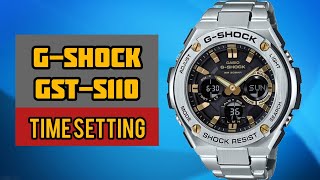 How To Setting Time a G-SHOCK GST-S110 Digital Watch | SolimBD | Watch Repair Channel