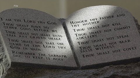 Louisiana requires public school classrooms to display the Ten Commandments