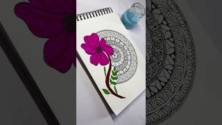 Flower mandala 🩷 #art #viral #drawing #mandala #shortsviral #artist #mandalaart #artwork #viral
