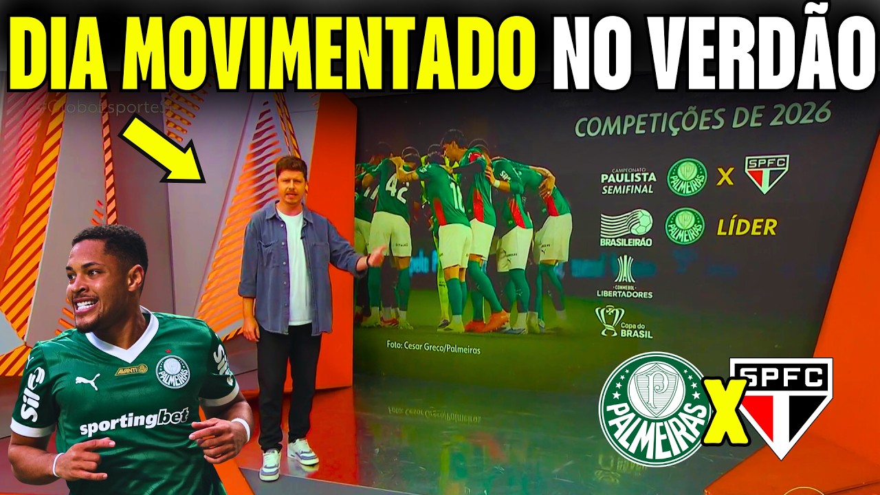 🚨GLOBO ESPORTE PALMEIRAS HOJE❗VERDÃO FAVORITO NO CLÁSSICO CHOQUE-REI❗NOTÍCIAS DO PALMEIRAS