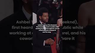 The Weekend first heard his song in public while working in the shop #theweeknd #abel #song #music