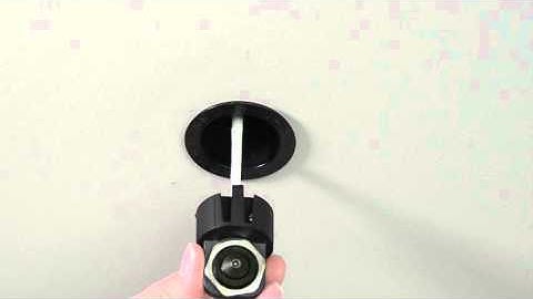 Mounting AXIS F1025 with an AXIS F8225 Pinhole Accessory - hard ceiling