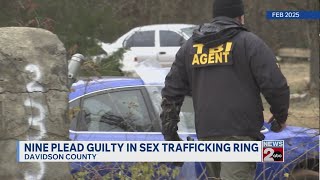 Nine plead guilty in sex trafficking ring