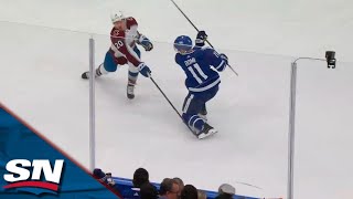 Maple Leafs' Domi Wires A Knuckle Puck Through Traffic To Break The Ice vs. Avalanche