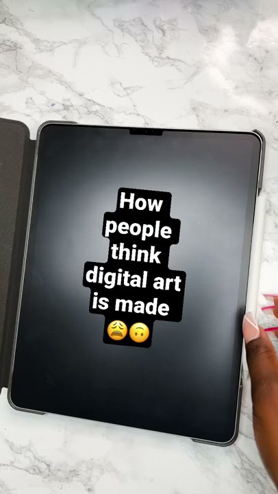 How people think digital art is made😩😩😩