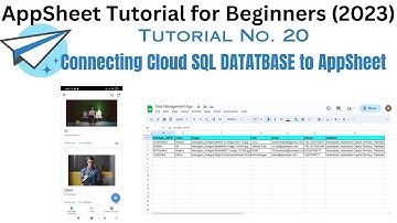 Connect and Configure data for your appsheet app, connecting appsheet to cloud SQL service.
