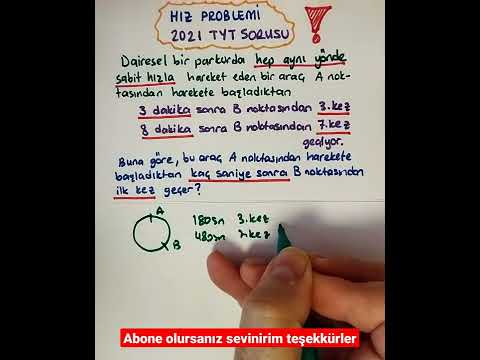 Hız problemleri pratik çözümler 👆