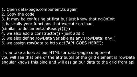 Ag-Grid in ASP.NET Angular