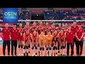 El equipo nacional femenino de voleibol de China reanuda sus entrenamientos en Ningbo