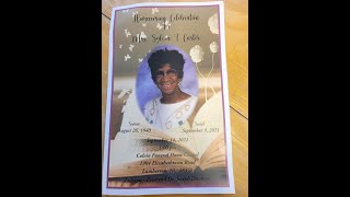 Aunt Sylvia Faulk Carter - Homegoing Celebration Service Sept 14th 2021 -Lumberton, NC