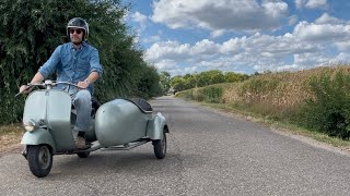 Vespa 125 V30 from 1951   Sidecar 'Roman Holiday'