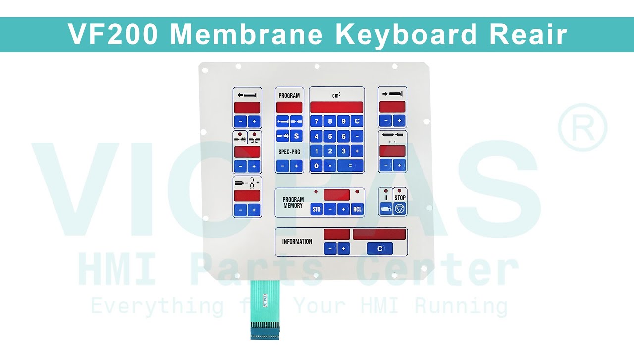 Visual Reference: Vf200 Membrane Keyboard Repair Replacement