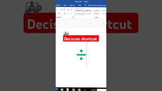 MS Word division shortcut key, MS word shortcut #shorts #mswordshortcutkey