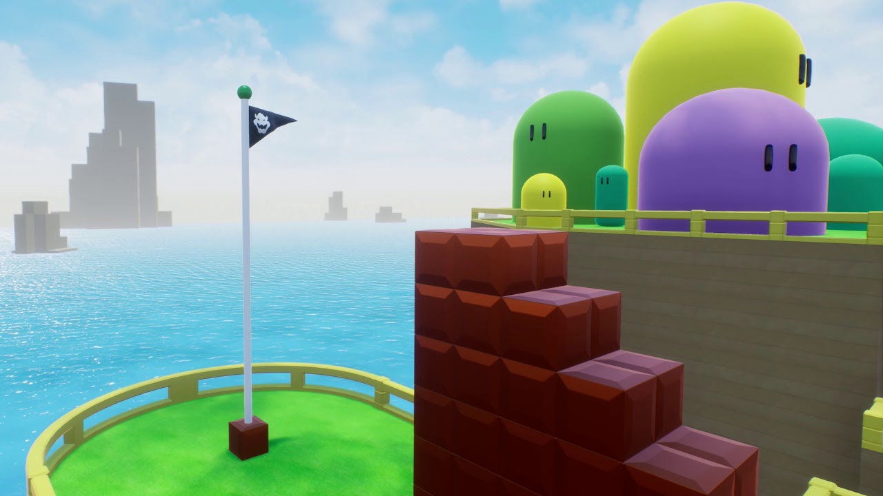 The Super 1-1 Challenge (FPS Super Mario Bros.) - Flag Geometry Cache (Mapcore Challenge)