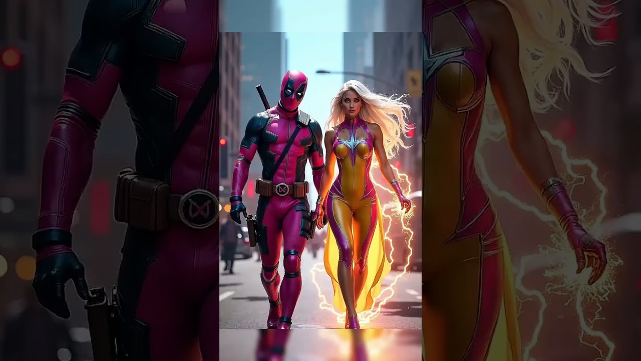 Superhero couple costume fight||Spider-Man vs Ironman vs Deadpool