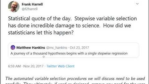Multiple Linear Regression: Variable Selection