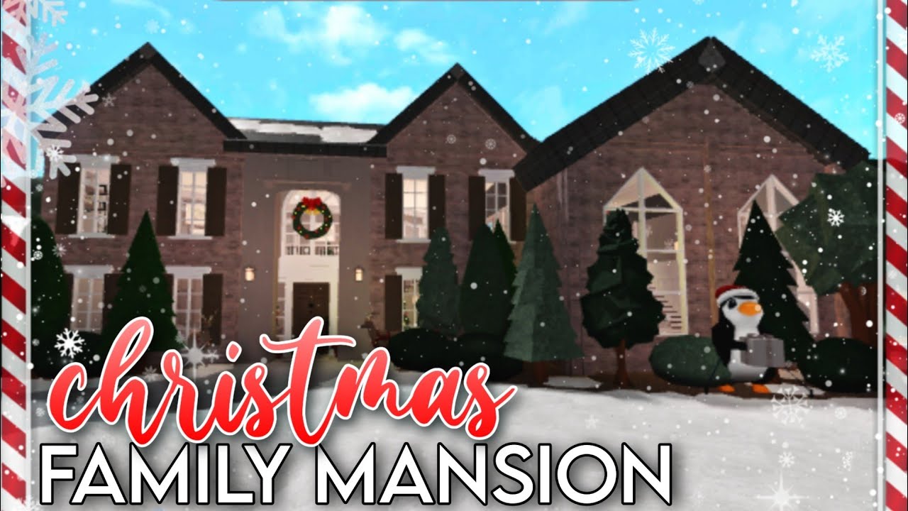 Bloxburg Christmas Family Mansion Holiday Winter