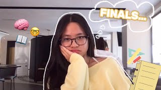 STUDY VLOG: studying + finals week (burnt out..)