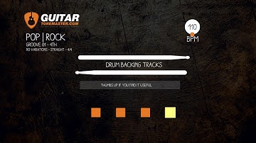 Pop Rock Drum Metronome Track - 110BPM