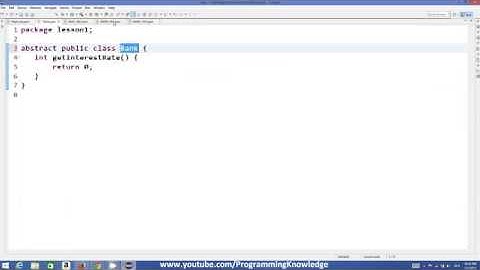 Java Tutorial For Beginners 28   Abstract Methods and Classes