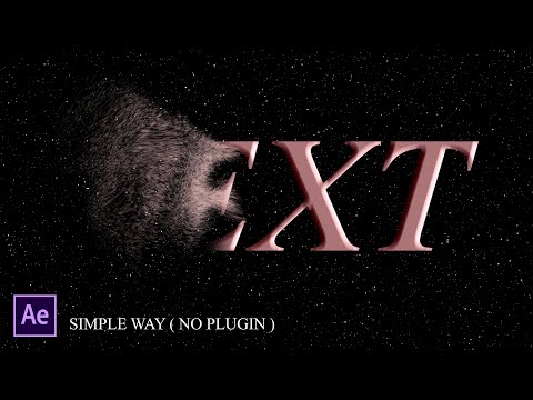 After Effects Tutorial - Text to Sand Animation (No Plugins)