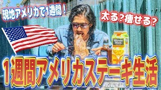 【検証】週間アメリカでステーキだけを食べ続けたら何キロ太るのか【縛り生活】