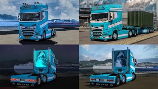 ETS2 Stebo Daf Xg + Container Trailer Tuning MOD 1.54 1.55