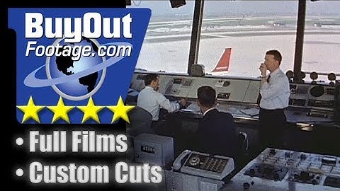 1960s Air Traffic Controller Tower Stock Video Archive