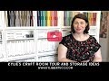 Kylie's Craft Room Tour and Storage Ideas