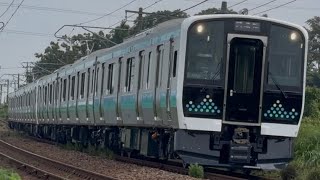 【高画質】E131系N12編成×E131系N11編成が試運転として田上〜羽生田を通過するシーン　2026.7.21