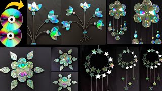 4 DIY Home decorations Ideas By Old CD | Weast CD Tutorial wall Hanging |CD Art And Craft | Artideas