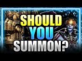 Save for dahlia or summon now serephina  setram 15x  should you summon  watcher of realms