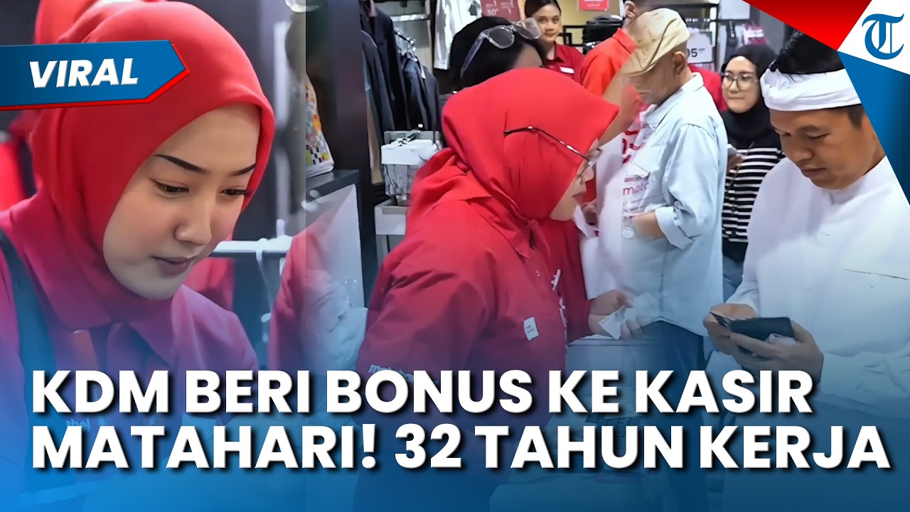 TAK HANYA TEMUI HASNA-HASNI, Dedi Mulyadi Juga Beri Bonus Kasir yang Mengabdi di Matahari 32 Tahun