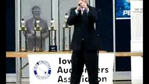 Brent McCall State Champion Auctioneer of Iowa 2008