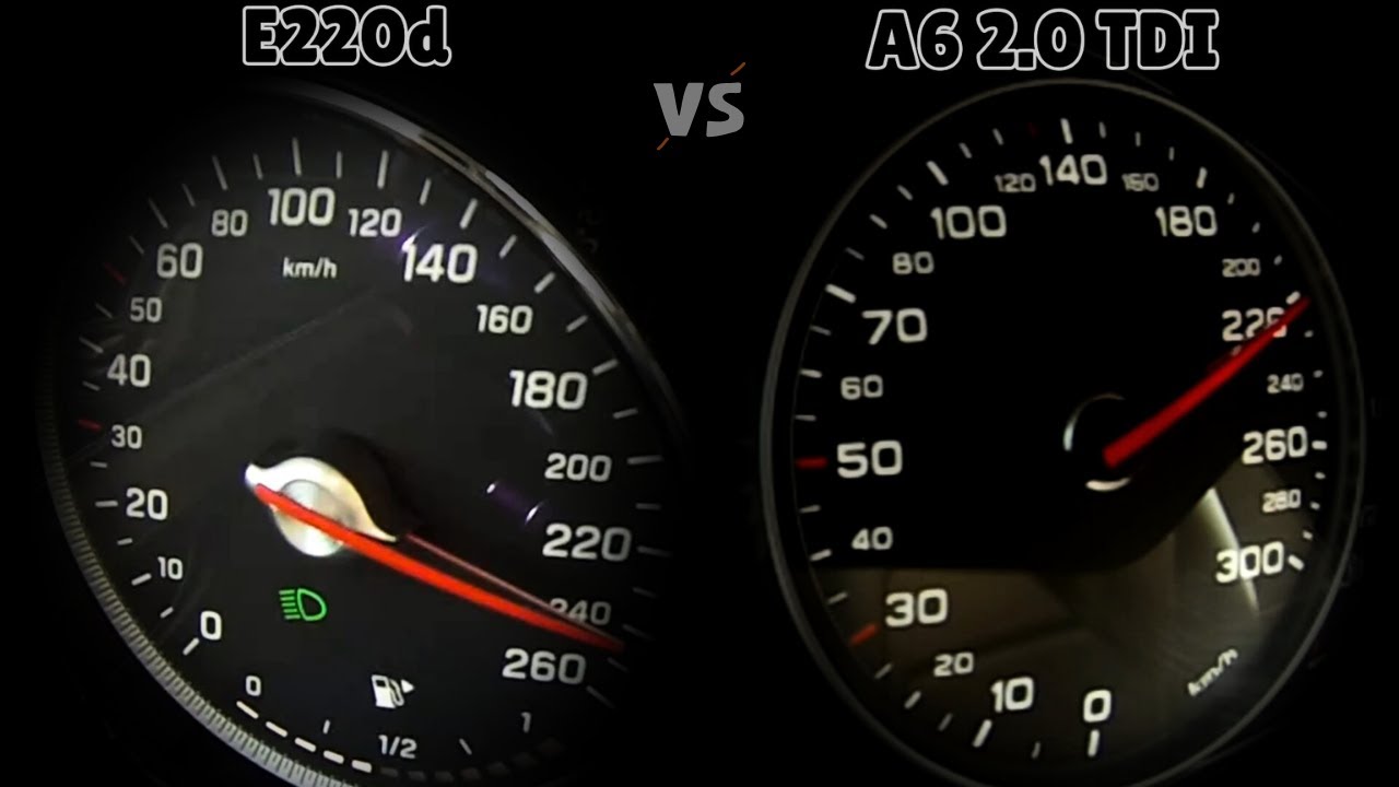 Mercedes E220d v AUDI A6 2.0 TDI | Aceleration Test