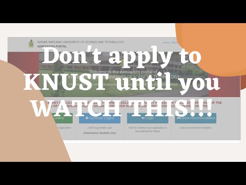 Don't apply to KNUST until you watch this!