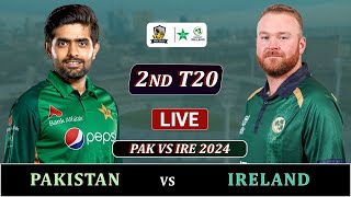 PAKISTAN vs IRELAND 2nd T20 MATCH LIVE | PAK vs IRE LIVE COMMENTARY | RAIN UPDATES