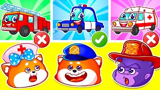 Where Is My Siren Song 🚓🚑 🚒 Funny Kids Song 🚨🚔🚗 And Nursery Rhymes by Lucky Zee Zee || Kizland