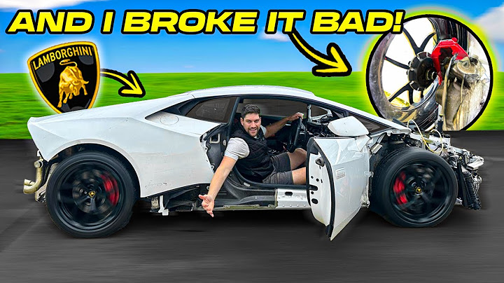 FIRST DRIVE OF MY WRECKED LAMBORGHINI HURACAN!!... ENDS BAD...