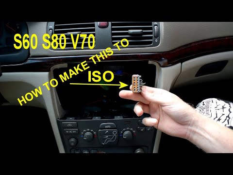 How to replace original stereo connectors with ISO Volvo V70 S80 S60 We connect a 2-din car stereo