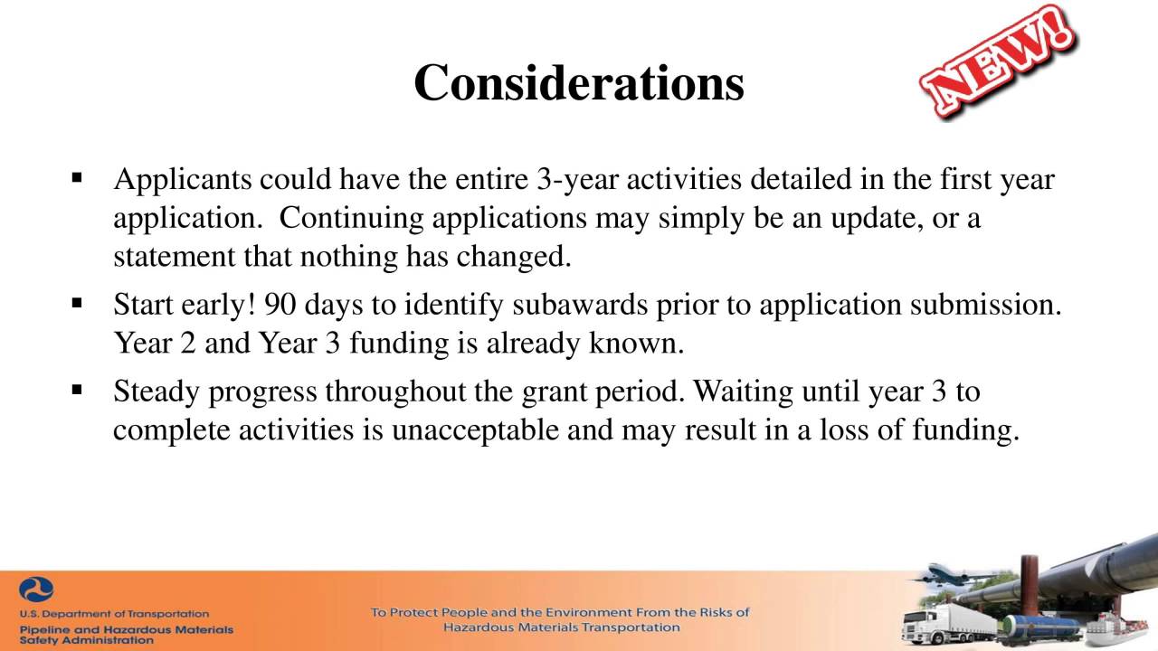 HazMat Emergency Preparedness Grant Application Webinar for States and Territories (2016)